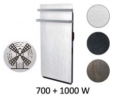 Towel dryer, 700 __plus__ 1000W blower, heat storage - STONEHENGE