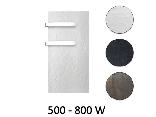 Design towel dryer, electric, with heat accumulator - STONEHENGE slim
