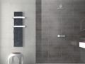 Design towel dryer, electric, with heat accumulator - STONEHENGE slim