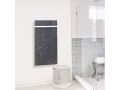 Designer towel dryer, electric, with heat accumulator - STONEHENGE SQUARE