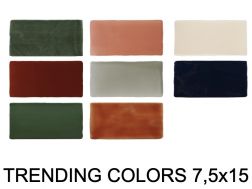 TRENDING COLORS 7,5x15 cm - Wall tile, design