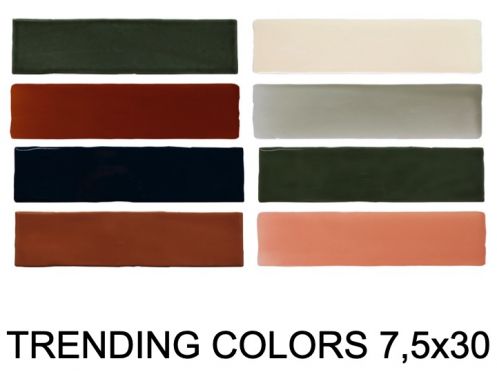 TRENDING COLORS 7,5X30 cm - Wall tile, design