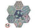 GOOD VIBES DECOR 14 x 16 cm - Hexagonal floor and wall tiles
