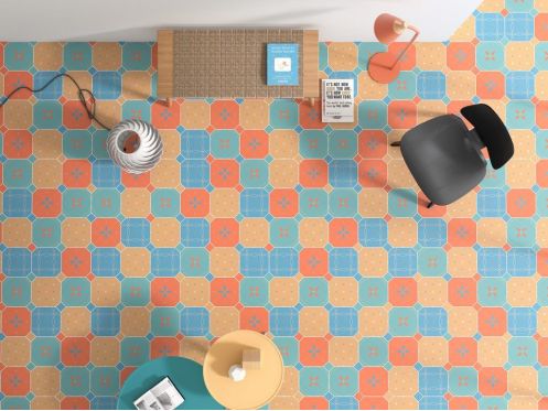 TENDER 20 x 20 cm - Floor tiles, octagonal with taco