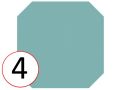 TENDER 20 x 20 cm - Floor tiles, octagonal with taco