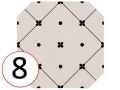 TENDER 20 x 20 cm - Floor tiles, octagonal with taco