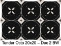 TENDER 20 x 20 cm - Floor tiles, octagonal with taco