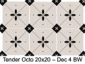 TENDER 20 x 20 cm - Floor tiles, octagonal with taco