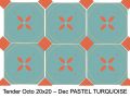 TENDER 20 x 20 cm - Floor tiles, octagonal with taco