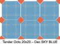 TENDER 20 x 20 cm - Floor tiles, octagonal with taco
