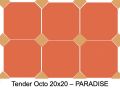 TENDER 20 x 20 cm - Floor tiles, octagonal with taco