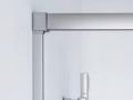 Sliding shower door, with fixed glass - NANTES 310 CH