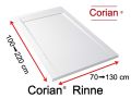 Corian shower tray, extra flat design - RINNE CORIAN