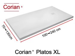 Shower tray, in Corian ® - PLATOS XL