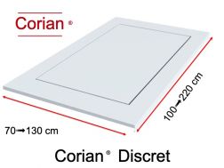 Shower tray, discrete drainage - DISCRET CORIAN ®