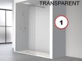 Shower screen, 10 mm fixed glass - OT2010