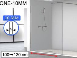 Shower screen, 10 mm fixed glass - ONE-10MM