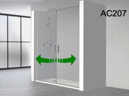 Double hinged shower door - AC 207
