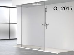 Fixed shower screen, from floor to ceiling, in central position - OL 2015