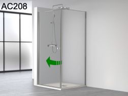 Corner shower screen, one swing door and one fixed - AC208