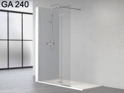 Fixed shower screen, with a mobile shutter - GA240