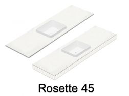 Washbasin, wall-hung or countertop, in mineral resin - ROSETTE 45