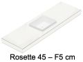 Washbasin, wall-hung or countertop, in mineral resin - ROSETTE 45