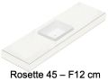 Washbasin, wall-hung or countertop, in mineral resin - ROSETTE 45
