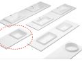 Washbasin, wall-hung or countertop, in mineral resin - ROSETTE 37