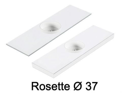 Washbasin, wall-hung or countertop, in mineral resin - ROSETTE  37