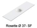 Washbasin, wall-hung or countertop, in mineral resin - ROSETTE  37