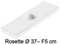 Washbasin, wall-hung or countertop, in mineral resin - ROSETTE  37