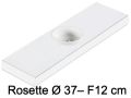Washbasin, wall-hung or countertop, in mineral resin - ROSETTE  37