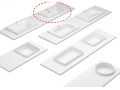 Washbasin, wall-hung or countertop, in mineral resin - PICCIONI 55