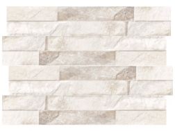Ordino White 8 x 44.2 cm - Wall tiles, stone facing effect
