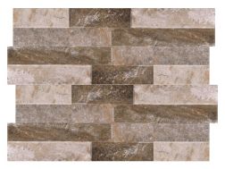 Ordino Brown 8 x 44.2 cm - Wall tiles, stone facing effect