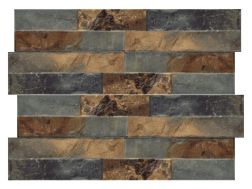 Ordino Rustic 8 x 44.2 cm - Wall tiles, stone facing effect