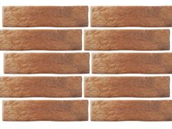 Tiziano Orange 7 x 28 cm - Facing brick effect wall tiles