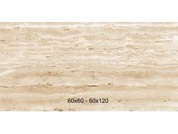 Travertino Noce 60x60, 60x120 cm - Marble effect tiles