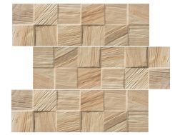 Taisha Camel 17 x 52 cm - Wood facing effect wall tiles