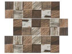 Taisha Mix 17 x 52 cm - Wood facing effect wall tiles