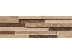 Tikal wood District Warm 17 x 52 cm - Wood facing effect wall tiles