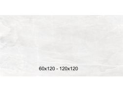 Akron White 60x120, 120x120 cm - Marble effect tiles