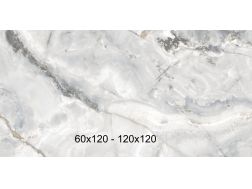 Eunoia Grey 60x120, 120x120 cm - Marble effect tiles