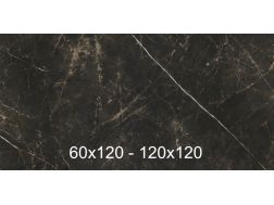 Gauguin Negro 60x120, 120x120 cm - Marble effect tiles