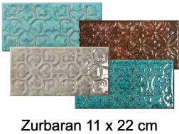 Zurbaran 11 x 22 cm - Glossy tile, in art deco style, from the Roaring Twenties