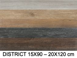 DISTRICT - Wood parquet look tile