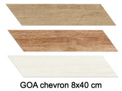 GOA - Tiles with a wooden parquet look, herringbone pattern