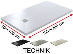 Shower trays, extra flat, non-slip - TECHNIK