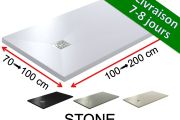 Shower trays, extra flat, non-slip - STONE